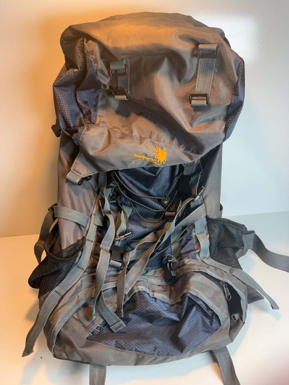Freeknight Hiking Backpack Gray Camping Rucksack